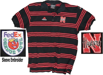 1996 Orange Bowl Polo Nebraska Cornhuskers, Nebraska One of a Kind, Huskers One of a Kind, Nebraska 1996 Orange Bowl Polo , Huskers 1996 Orange Bowl Polo 