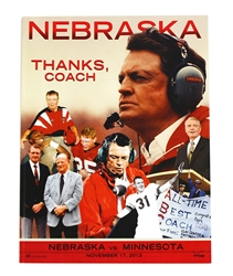 2012 Osborne Farewell Game Program vs Minnesota Nebraska cornhuskers, husker football, nebraska cornhuskers merchandise, husker merchandise, nebraska cornhusker game program, husker game program, 2012 Big Ten Championship Game program, Nebraska vs. Wisconsin game program