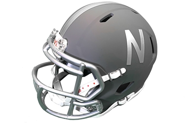 2024 Mini Replica Alternate Nebraska Slate Helmet Nebraska Cornhuskers, Nebraska  Game Room & Big Red Room, Huskers  Game Room & Big Red Room, Nebraska Collectibles, Huskers Collectibles, Nebraska 2024 Mini Replica Alternate Nebraska Slate Helmet Riddell, Huskers 2024 Mini Replica Alternate Nebraska Slate Helmet Riddell