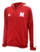 Adidas Official Husker Football Sideline Full Zip Hoodie - AW-E5004