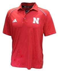 Adidas 2023 Official Huskers Coaches Sideline "Pipeline" Polo - Red Nebraska Cornhuskers, Nebraska Polos, Huskers Polos, Nebraska  Ladies Polos, Huskers  Ladies Polos, Nebraska  Ladies Tops, Huskers  Ladies Tops, Nebraska  Ladies, Huskers  Ladies, Nebraska  Short Sleeve, Huskers  Short Sleeve, Nebraska Adidas, Huskers Adidas, Nebraska Adidas Red Nebraska SS Classic Polo, Huskers Adidas Red Nebraska SS Classic Polo