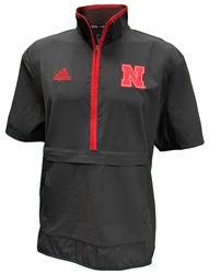 Adidas 2024 Nebraska Coaches Woven SS Quarter Zip - Black Nebraska Cornhuskers, Nebraska  Mens Outerwear, Huskers  Mens Outerwear, Nebraska  Mens, Huskers  Mens, Nebraska Adidas, Huskers Adidas, Nebraska Adidas 2024 Black Nebraska Coaches SS Woven Qtr Zip, Huskers Adidas 2024 Black Nebraska Coaches SS Woven Qtr Zip