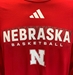 Adidas Nebraska Basketball LS Pregame Tee - AT-H4729