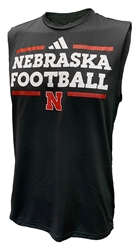 Adidas 2024 Nebraska Football Gun Show Pregame Tee Nebraska Cornhuskers, Nebraska  Mens T-Shirts, Huskers  Mens T-Shirts, Nebraska  Mens, Huskers  Mens, Nebraska  Tank Tops, Huskers  Tank Tops, Nebraska Adidas, Huskers Adidas, Nebraska Black Out!, Huskers Black Out!, Nebraska Adidas Black Nebraska Football Sleeveless Pregame Tee, Huskers Adidas Black Nebraska Football Sleeveless Pregame Tee