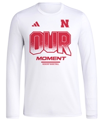 Adidas Our Moment Huskers Basketball LS Tourney Tee Nebraska Cornhuskers, Nebraska Adidas, Huskers Adidas, Nebraska  Mens T-Shirts, Huskers  Mens T-Shirts, Nebraska  Mens, Huskers  Mens, Nebraska  Long Sleeve, Huskers  Long Sleeve, Nebraska Basketball, Huskers Basketball, Nebraska Adidas White Our Moment Huskers Basketball LS Tee, Huskers Adidas White Our Moment Huskers Basketball LS Tee