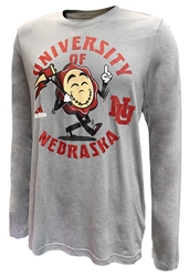 Adidas University Of Nebraska Sealy Wo LS Blend Tee Nebraska Cornhuskers, Nebraska  Mens, Huskers  Mens, Nebraska  Long Sleeve, Huskers  Long Sleeve, Nebraska  Mens T-Shirts, Huskers  Mens T-Shirts, Nebraska Adidas, Huskers Adidas, Nebraska Adidas Grey University Of Nebraska Sealy Wo LS Blend Tee, Huskers Adidas Grey University Of Nebraska Sealy Wo LS Blend Tee