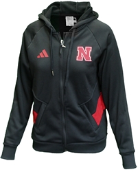 Adidas Womens Nebraska Full Zip Knit Travel Jacket Nebraska Cornhuskers, Nebraska  Ladies, Huskers  Ladies, Nebraska  Hoodies, Huskers  Hoodies, Nebraska  Zippered, Huskers  Zippered, Nebraska  Ladies, Huskers  Ladies, Nebraska  Ladies Outerwear, Huskers  Ladies Outerwear, Nebraska  Ladies Sweatshirts, Huskers  Ladies Sweatshirts, Nebraska Adidas, Huskers Adidas, Nebraska Black Out!, Huskers Black Out!, Nebraska Adidas Womens Black Nebraska FZ Knit Travel Jacket, Huskers Adidas Womens Black Nebraska FZ Knit Travel Jacket