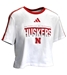 Adidas Womens Nebraska Huskers 3 Stripe Fashion Crop - AT-G1235