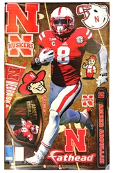 Ameer Abdullah Nebraska Fathead Wall Vinyl Nebraska Cornhuskers, Nebraska Stickers Decals & Magnets, Huskers Stickers Decals & Magnets, Nebraska  Prints & Posters, Huskers  Prints & Posters, Nebraska  Game Room & Big Red Room, Huskers  Game Room & Big Red Room, Nebraska Ameer Abdullah Nebraska Fathead Wall Vinyl, Huskers Ameer Abdullah Nebraska Fathead Wall Vinyl