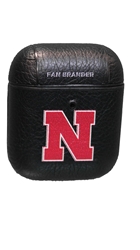 Apple AirPod Gen 1 And 2 Nebraska Leatherette Case Nebraska Cornhuskers, Nebraska  Watches Bands & Buckles, Huskers  Watches Bands & Buckles, Nebraska  Mens Accessories, Huskers  Mens Accessories, Nebraska  Ladies Accessories , Huskers  Ladies Accessories , Nebraska Black Apple AirPod Gen 1 And 2 Nebraska Leatherette Case FanBrander, Huskers Black Apple AirPod Gen 1 And 2 Nebraska Leatherette Case FanBrander