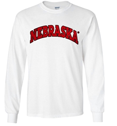 Arch Nebraska Long Sleeve Tee - White Nebraska Cornhuskers, Nebraska  Mens, Huskers  Mens, Nebraska  Long Sleeve, Huskers  Long Sleeve, Nebraska  Mens T-Shirts, Huskers  Mens T-Shirts, Nebraska Arch Nebraska LS Tee - White, Huskers Arch Nebraska LS Tee - White