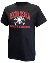 Captain Jack Husker Volleyball Blackshorts Tee Nebraska Cornhuskers, Nebraska  Mens T-Shirts, Huskers  Mens T-Shirts, Nebraska  Mens, Huskers  Mens, Nebraska  Short Sleeve, Huskers  Short Sleeve, Nebraska Volleyball, Huskers Volleyball, Nebraska Black Out!, Huskers Black Out!, Nebraska Black Nebraska Blackshorts SS Volleyball Tee Shirts 101, Huskers Black Nebraska Blackshorts SS Volleyball Tee Shirts 101