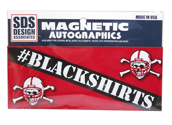 Blackshirts Slant Mini Magnet Nebraska Cornhuskers, Nebraska Vehicle, Huskers Vehicle, Nebraska Stickers Decals & Magnets, Huskers Stickers Decals & Magnets, Nebraska Blackshirts, Huskers Blackshirts, Nebraska Blackshirts Slant Mini Magnet, Huskers Blackshirts Slant Mini Magnet