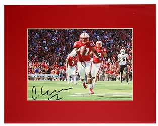 Ciante Evans Autographed Matted Print Nebraska Cornhuskers, Aaron Rodgers Autographed Photo