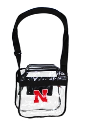 Clear Husker Stadium Crossbody Carryall Bag Nebraska Cornhuskers, husker football, nebraska cornhuskers merchandise, nebraska merchandise, husker merchandise, nebraska cornhuskers apparel, husker apparel, nebraska apparel, husker womens apparel, nebraska cornhuskers womens apparel, nebraska womens apparel, husker womens merchandise, nebraska cornhuskers womens merchandise, womens nebraska accessories, womens husker accessories, womens nebraska cornhusker accessories, Clear Husker Stadium Crossbody Carryall Bag, Clear Tote Bag