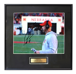 Coach Frost Autographed Sideline Print Nebraska Cornhuskers, Coach Frost Autographed Sideline Print