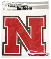 Husker N 8 Inch Embroidered Patch Nebraska Cornhuskers, Nebraska  Tattoos & Patches, Huskers  Tattoos & Patches, Nebraska Stickers Decals & Magnets, Huskers Stickers Decals & Magnets, Nebraska Embroidered Patch, Huskers Embroidered Patch