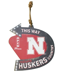 Entering Husker Country Arrow Sign Nebraska Cornhuskers, Nebraska  Game Room & Big Red Room, Huskers  Game Room & Big Red Room, Nebraska  Office Den & Entry, Huskers  Office Den & Entry, Nebraska  Framed Pieces, Huskers  Framed Pieces, Nebraska Entering Husker Country This Way Hanging Arrow Sign Kindred Hearts, Huskers Entering Husker Country This Way Hanging Arrow Sign Kindred Hearts