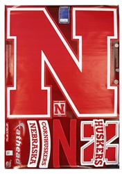 Big Husker Logo Clings by Fathead Nebraska Cornhuskers, husker football, nebraska cornhuskers merchandise, nebraska merchandise, husker merchandise, nebraska cornhuskers apparel, husker apparel, nebraska apparel, husker youth apparel, nebraska cornhuskers youth apparel, nebraska kids apparel, husker kids apparel, husker kids merchandise, nebraska cornhuskers kids merchandise,FATHEAD HELMET