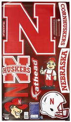 Fathead Husker Assortment Nebraska Cornhuskers, husker football, nebraska cornhuskers merchandise, nebraska merchandise, husker merchandise, nebraska cornhuskers apparel, husker apparel, nebraska apparel, husker youth apparel, nebraska cornhuskers youth apparel, nebraska kids apparel, husker kids apparel, husker kids merchandise, nebraska cornhuskers kids merchandise,FATHEAD LOGOSHEET