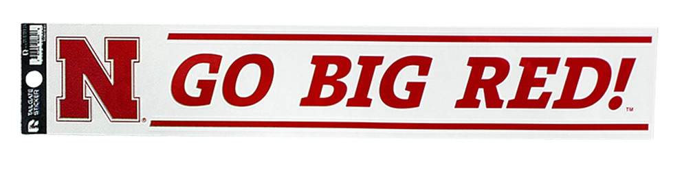 Go Big Red Bumper Sticker Nebraska Cornhuskers, Nebraska Stickers Decals & Magnets, Huskers Stickers Decals & Magnets, Nebraska GBR Sticker, Huskers GBR Sticker