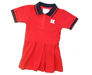 Girls Toddler N Infant Nebraska Pleated Polo Dress Nebraska Cornhuskers, Nebraska  Childrens, Huskers  Childrens, Nebraska  Infant, Huskers  Infant, Nebraska Girls Toddler And Infant Red And Black Nebraska Pleated Polo Dress Two Feet Ahead , Huskers Girls Toddler And Infant Red And Black Nebraska Pleated Polo Dress Two Feet Ahead 