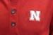 Heather Nebraska Mock Pullover Button Sweatshirt Cutter & Buck - Red - AW-F3124