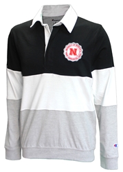 Heavyweight Nebraska Rugby Polo Nebraska Cornhuskers, Nebraska  Mens Polos, Huskers  Mens Polos, Nebraska  Mens T-Shirts, Huskers  Mens T-Shirts, Nebraska  Long Sleeve, Huskers  Long Sleeve, Nebraska Polos, Huskers Polos, Nebraska Black White And Grey Heavyweight Rugger Nebraska Rugby Polo Champion, Huskers Black White And Grey Heavyweight Rugger Nebraska Rugby Polo Champion