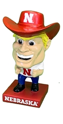 Herbie Husker Lil Big Head Desktop Mascot Nebraska Cornhuskers, Nebraska  Novelty, Huskers  Novelty, Nebraska  Game Room & Big Red Room, Huskers  Game Room & Big Red Room, Nebraska Herbie Husker Lil Big Head Mascot Statue Evergreen, Huskers Herbie Husker Lil Big Head Mascot Statue Evergreen