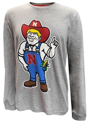 Herbie Husker Standing Tall LS Tee Nebraska Cornhuskers, Nebraska  Mens T-Shirts, Huskers  Mens T-Shirts, Nebraska  Mens, Huskers  Mens, Nebraska  Long Sleeve, Huskers  Long Sleeve, Nebraska Grey Herbie Huskers Morpheus LS Tee Colosseum, Huskers Grey Herbie Huskers Morpheus LS Tee Colosseum