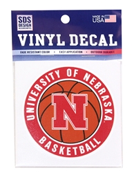 Husker Basketball Decal Nebraska Cornhuskers, Nebraska Vehicle, Huskers Vehicle, Nebraska Stickers Decals & Magnets, Huskers Stickers Decals & Magnets, Nebraska  Basketball, Huskers  Basketball, Nebraska Husker Basketball Decal, Huskers Husker Basketball Decal