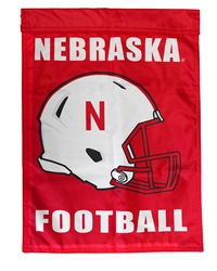 Husker Helmet Garden Flag Nebraska Cornhuskers, Husker Helmet Garden Flag