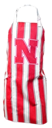 Husker N Striped Tailgate Apron Nebraska Cornhuskers, Nebraska  Kitchen & Glassware, Huskers  Kitchen & Glassware, Nebraska  Tailgating, Huskers  Tailgating, Nebraska Tailgate Apron Stripe N Logo, Huskers Tailgate Apron Stripe N Logo