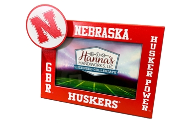 Husker Power Metal Picture Frame Nebraska Cornhuskers, Nebraska  Framed Pieces, Huskers  Framed Pieces, Nebraska  Game Room & Big Red Room, Huskers  Game Room & Big Red Room, Nebraska  Bedroom & Bathroom, Huskers  Bedroom & Bathroom, Nebraska Red Husker Power Metal Picture Frame Hannas Handiworks, Huskers Red Husker Power Metal Picture Frame Hannas Handiworks