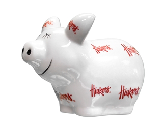 Husker Script Piggy Bank Nebraska Cornhuskers, Nebraska  Childrens, Huskers  Childrens, Nebraska Toys & Games, Huskers Toys & Games, Nebraska Husker White And Red Script Piggy Bank Jenkins, Huskers Husker White And Red Script Piggy Bank Jenkins