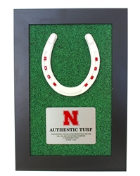 Huskers Lucky Turf Plaque Nebraska Cornhuskers, Nebraska  Framed Pieces, Huskers  Framed Pieces, Nebraska Collectibles, Huskers Collectibles, Nebraska Huskers Lucky Turf Plaque, Huskers Huskers Lucky Turf Plaque