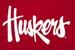 Huskers Script Tee - Red - AT-94270