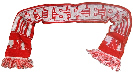 Huskers Stripe Scarf Nebraska Cornhuskers, Nebraska  Ladies, Huskers  Ladies, Nebraska  Ladies Accessories , Huskers  Ladies Accessories , Nebraska Husker Stripe Scarf, Huskers Husker Stripe Scarf