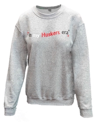 In My Huskers Era Swiftie Crew Nebraska Cornhuskers, Nebraska  Crew, Huskers  Crew, Nebraska  Ladies, Huskers  Ladies, Nebraska  Ladies Sweatshirts, Huskers  Ladies Sweatshirts, Nebraska  Ladies Tops, Huskers  Ladies Tops, Nebraska Grey In My Huskers Era Swiftie Sweatshirt Western, Huskers Grey In My Huskers Era Swiftie Sweatshirt Western