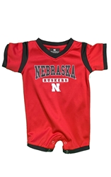 Infant Boys Nebraska Arcade Romper Nebraska Cornhuskers, Nebraska  Infant, Huskers  Infant, Nebraska Infant Boys Red Nebraska Arcade Romper Colosseum , Huskers Infant Boys Red Nebraska Arcade Romper Colosseum 