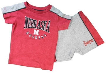 Infant Boys Nebraska Huskers Tee N Short Set Nebraska Cornhuskers, Nebraska  Infant, Huskers  Infant, Nebraska  Kids, Huskers  Kids, Nebraska  Short Sleeve, Huskers  Short Sleeve, Nebraska Shorts & Pants, Huskers Shorts & Pants, Nebraska Infant Boys Red And Heather Grey Nebraska Norman Tee And Short Set Colosseum, Huskers Infant Boys Red And Heather Grey Nebraska Norman Tee And Short Set Colosseum