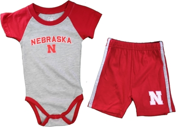 Infant Boys Nebraska Raglan Hopper N Short Set Nebraska Cornhuskers, Nebraska  Infant, Huskers  Infant, Nebraska Infant Boys Red Nebraska Short Sleeve Raglan Hopper Short Set Wes And Willy, Huskers Infant Boys Red Nebraska Short Sleeve Raglan Hopper Short Set Wes And Willy