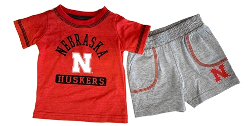 Infant Nebraska Huskers Hawkins Tee N Short Set Nebraska Cornhuskers, Nebraska  Infant, Huskers  Infant, Nebraska  Short Sleeve, Huskers  Short Sleeve, Nebraska Shorts & Pants, Huskers Shorts & Pants, Nebraska Infant Red Nebraska Huskers Hawkins Tee And Short Set Colosseum, Huskers Infant Red Nebraska Huskers Hawkins Tee And Short Set Colosseum