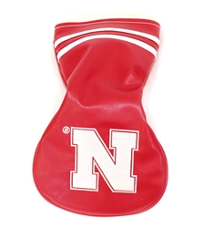 Iron N Leather Vintage Driver Cover Nebraska Cornhuskers, Nebraska Golf Items, Huskers Golf Items, Nebraska Iron N Leather Vintage Driver Cover, Huskers Iron N Leather Vintage Driver Cover