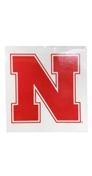 Iron N Static Cling Decal Nebraska Cornhuskers, Nebraska Stickers Decals & Magnets, Huskers Stickers Decals & Magnets, Nebraska Nebraska Static Cling Decal, Huskers Nebraska Static Cling Decal