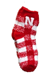 Ladies Buffalo Check Fuzzy Sock Nebraska Cornhuskers, Nebraska  Ladies Accessories, Huskers  Ladies Accessories, Nebraska  Ladies, Huskers  Ladies, Nebraska  Ladies Underwear & PJs, Huskers  Ladies Underwear & PJs, Nebraska Ladies Buffalo Check Fuzzy Sock, Huskers Ladies Buffalo Check Fuzzy Sock