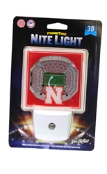 Memorial Stadium 3D Plug-N Night Light Nebraska Cornhuskers, Nebraska  Game Room & Big Red Room, Huskers  Game Room & Big Red Room, Nebraska  Bedroom & Bathroom, Huskers  Bedroom & Bathroom, Nebraska  Childrens, Huskers  Childrens, Nebraska Helmet Glass Nightlight, Huskers Helmet Glass Nightlight