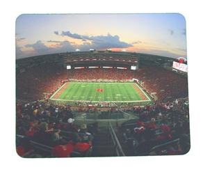 Memorial Stadium at Sunset Mousepad Nebraska Cornhuskers, Nebraska  Office Den & Entry, Huskers  Office Den & Entry, Nebraska Memorial Stadium Mousepad, Huskers Memorial Stadium Mousepad