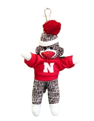 N Husker Sock Monkey Clip Nebraska Cornhuskers, Nebraska  Novelty, Huskers  Novelty, Nebraska  Toys & Games, Huskers  Toys & Games, Nebraska  Kids, Huskers  Kids, Nebraska N Husker Sock Monkey Clip, Huskers N Husker Sock Monkey Clip