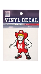 NEW HERBIE!  Wrestling Herbie Husker 3 Inch Decal Nebraska Cornhuskers, Nebraska Stickers Decals & Magnets, Huskers Stickers Decals & Magnets, Nebraska Other Sports, Huskers Other Sports, Nebraska Nebraska 3 Inch Herbie Wrestling Vinyl Decal SDS , Huskers Nebraska 3 Inch Herbie Wrestling Vinyl Decal SDS 